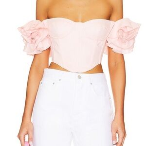 Bardot. Sigma Soft Pink Corset Top. Size 10. Runs large